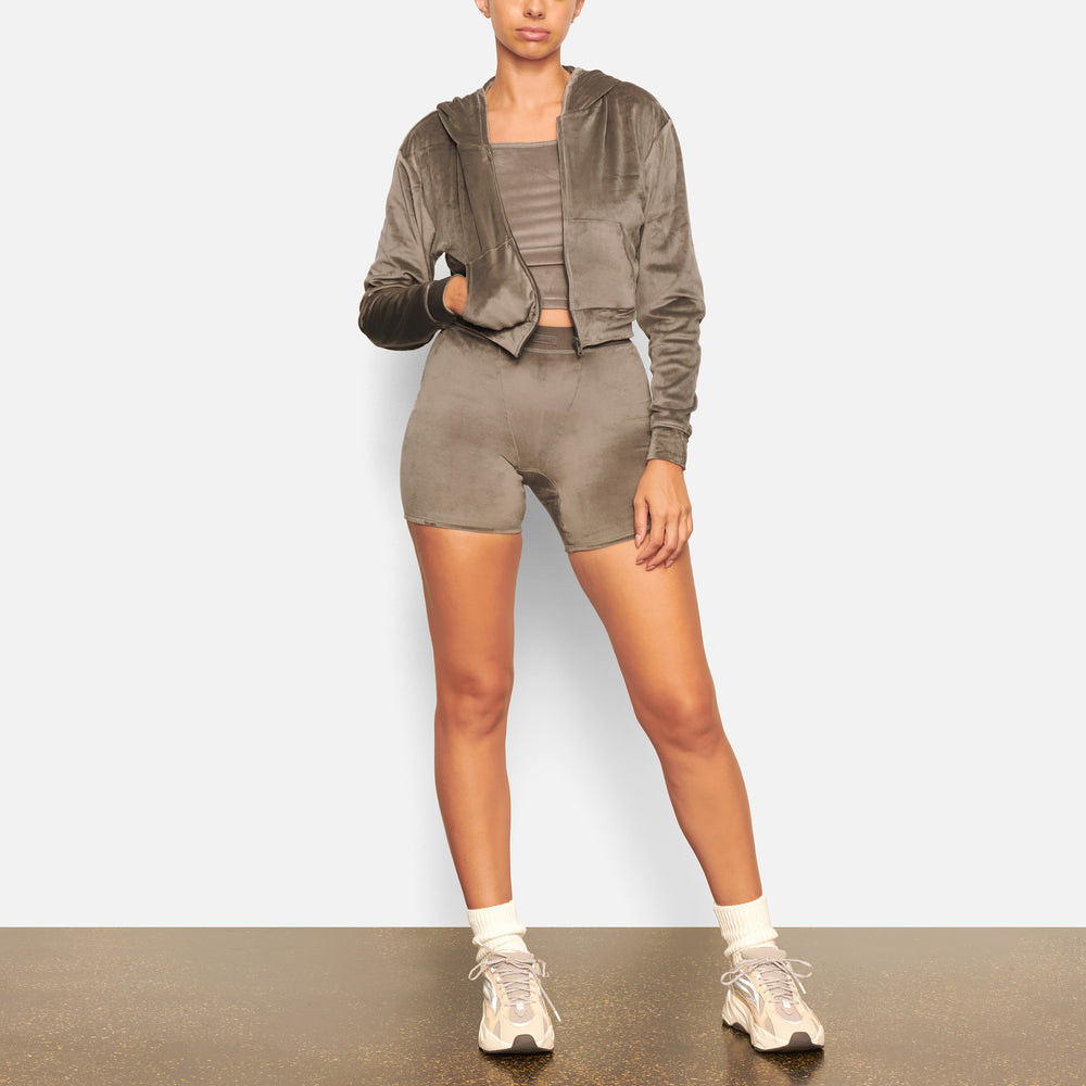 Skims VELOUR Hoodie Diepgrijs | 70RSFVQWU