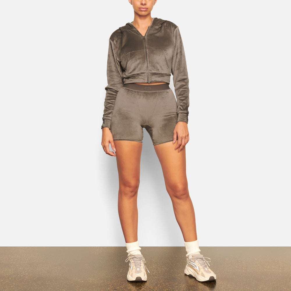 Skims VELOUR Hoodie Diepgrijs | 70RSFVQWU