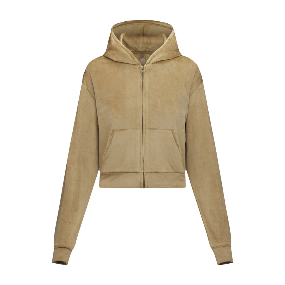 Skims VELOUR Hoodie Goud | 82BYXAMZQ