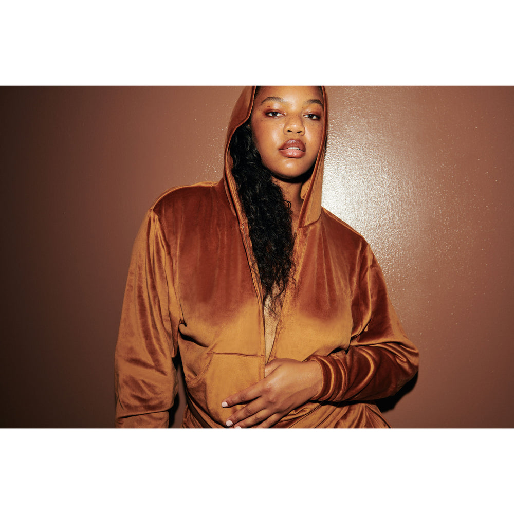 Skims VELOUR Hoodie Lichtroze | 94DZSJLUP