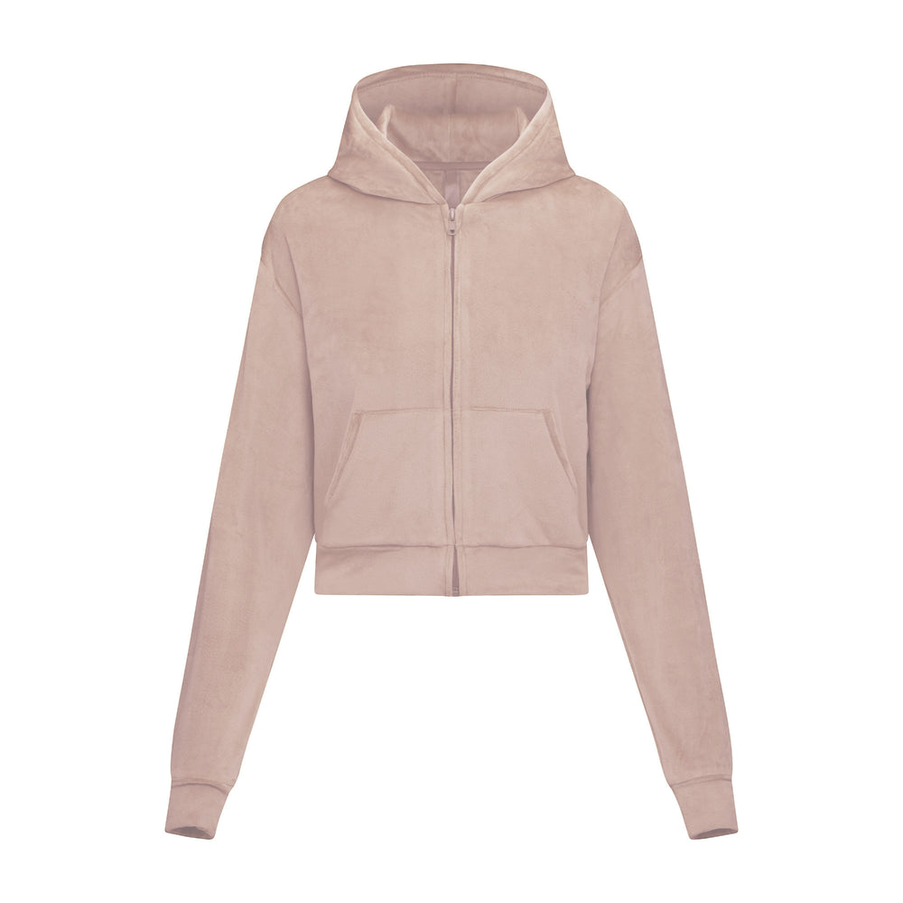 Skims VELOUR Hoodie Lichtroze | 94DZSJLUP