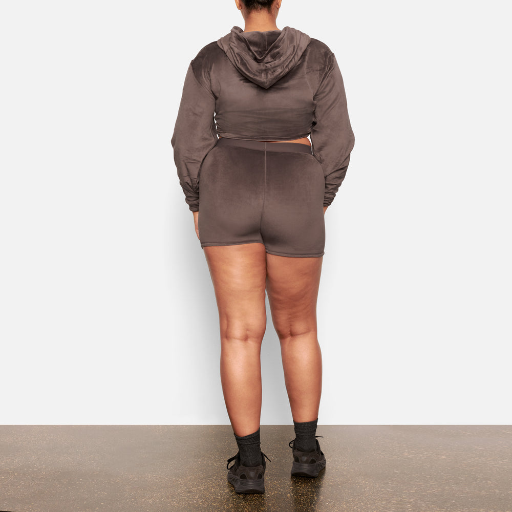 Skims VELOUR Hoodie Paars Grijs | 54TVFBUXJ