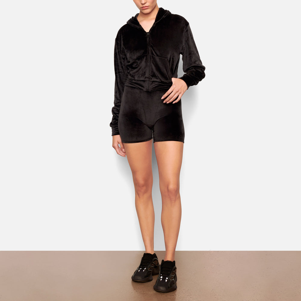 Skims VELOUR Hoodie Zwart | 94IZRUFDO