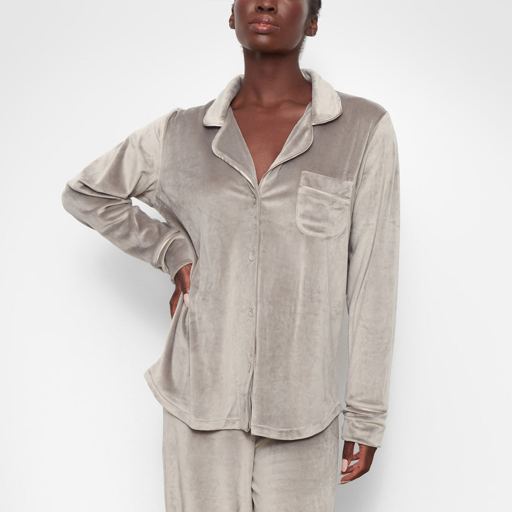 Skims VELOUR Sleep Set Grijs | 39QEVAWXU