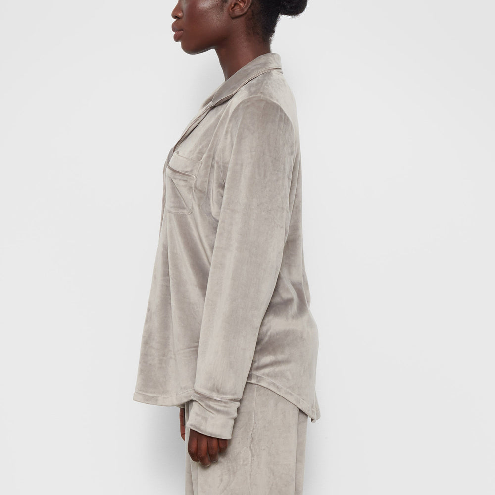 Skims VELOUR Sleep Set Grijs | 39QEVAWXU