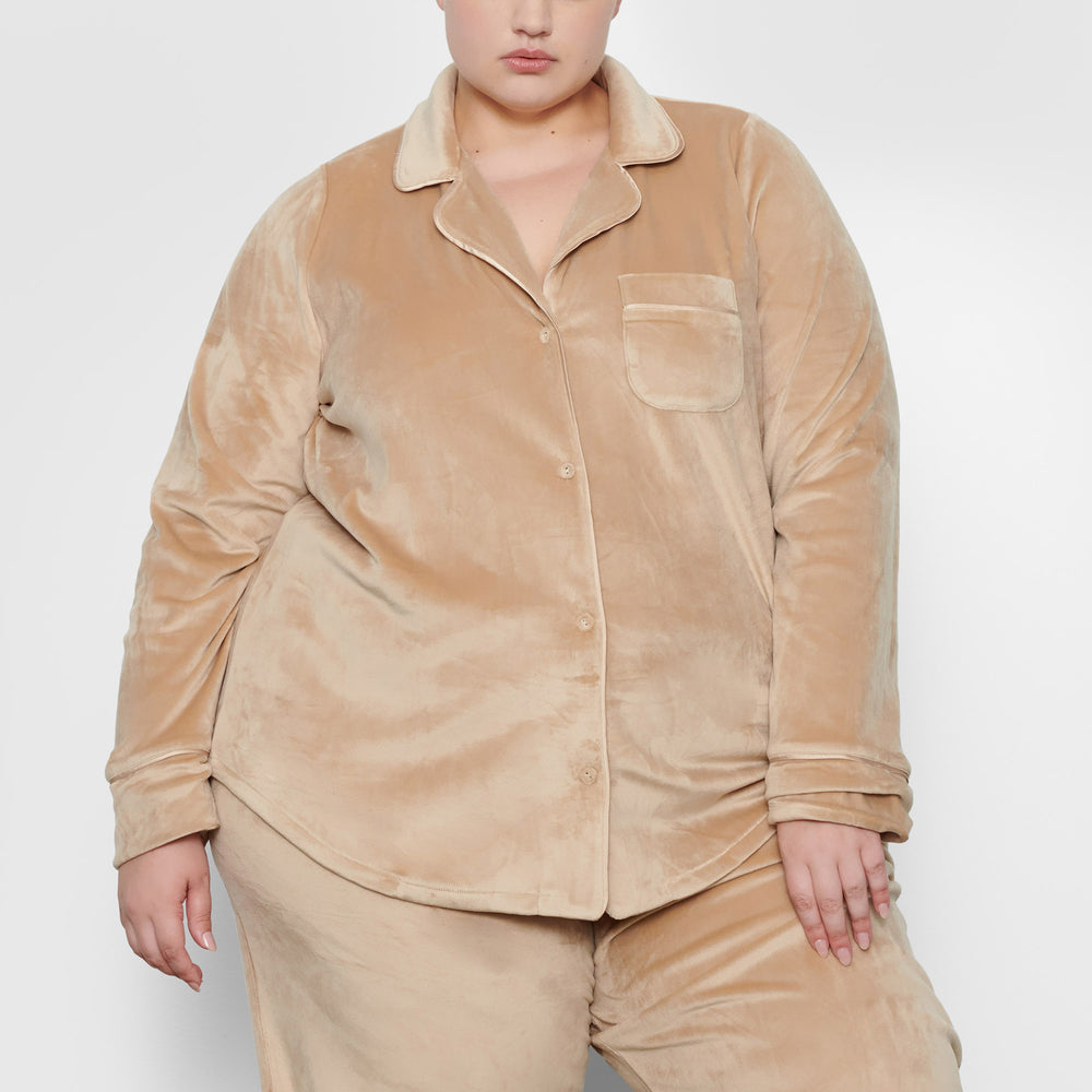 Skims VELOUR Sleep Set Oranje | 38RYTKADC