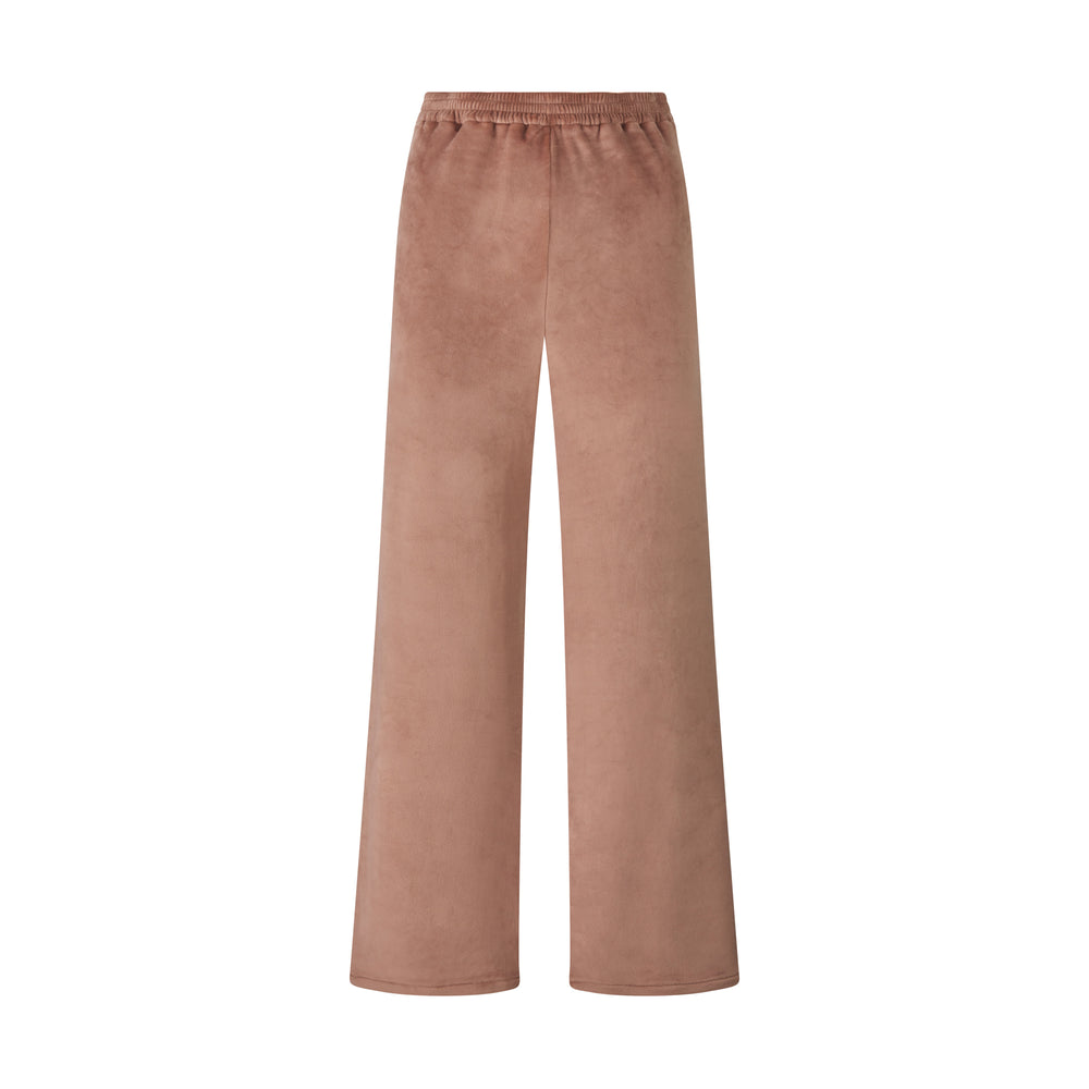 Skims VELOUR WIDE LEG Broek Abrikoos | 25CTBZOMA