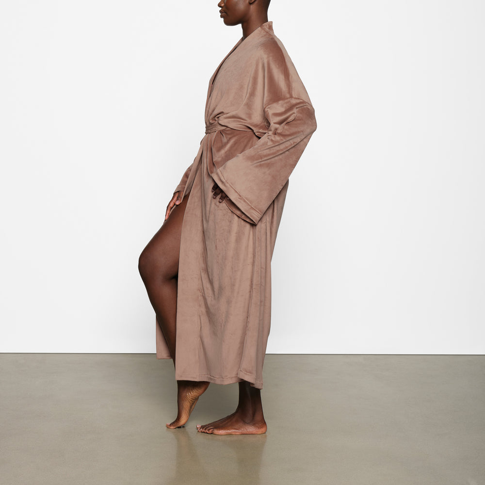 Skims VELOUR WRAP Badjas Abrikoos | 34PUMOBZQ