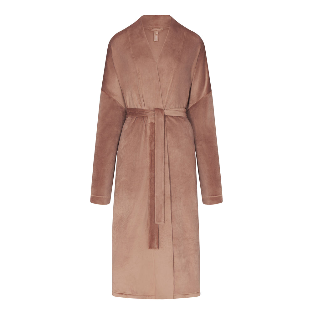 Skims VELOUR WRAP Badjas Abrikoos | 34PUMOBZQ