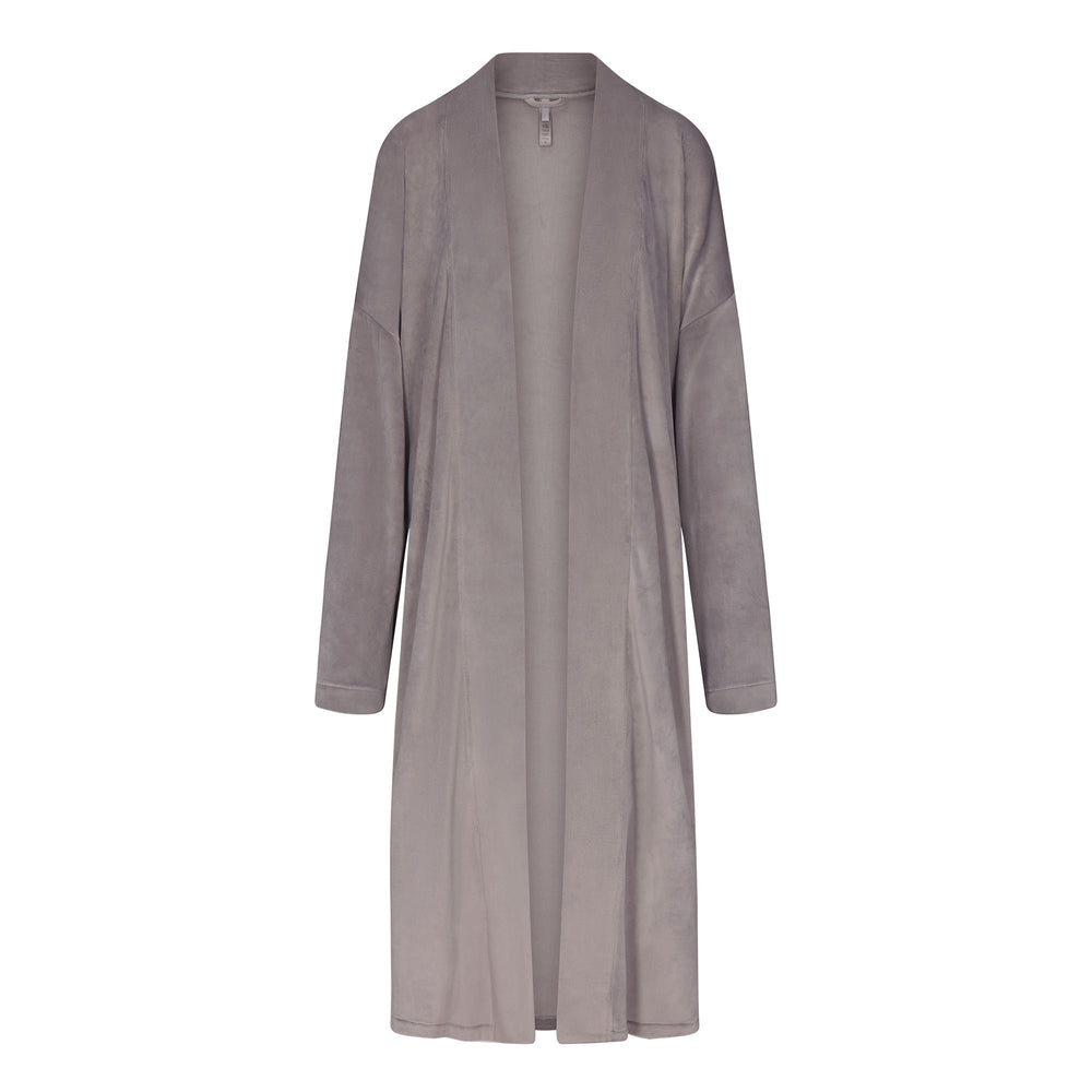 Skims VELOUR WRAP Badjas Grijs | 06LSRFWVI