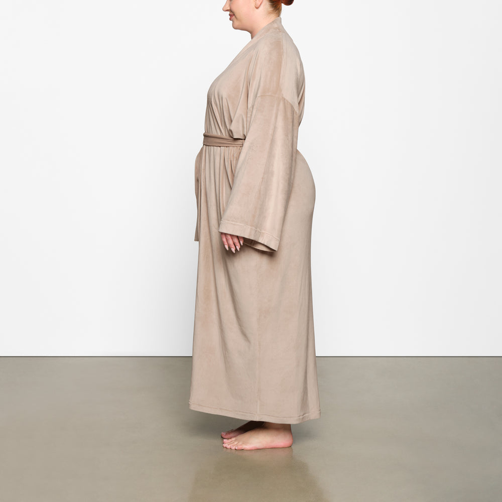 Skims VELOUR WRAP Badjas Oranje | 48YNZFMQJ