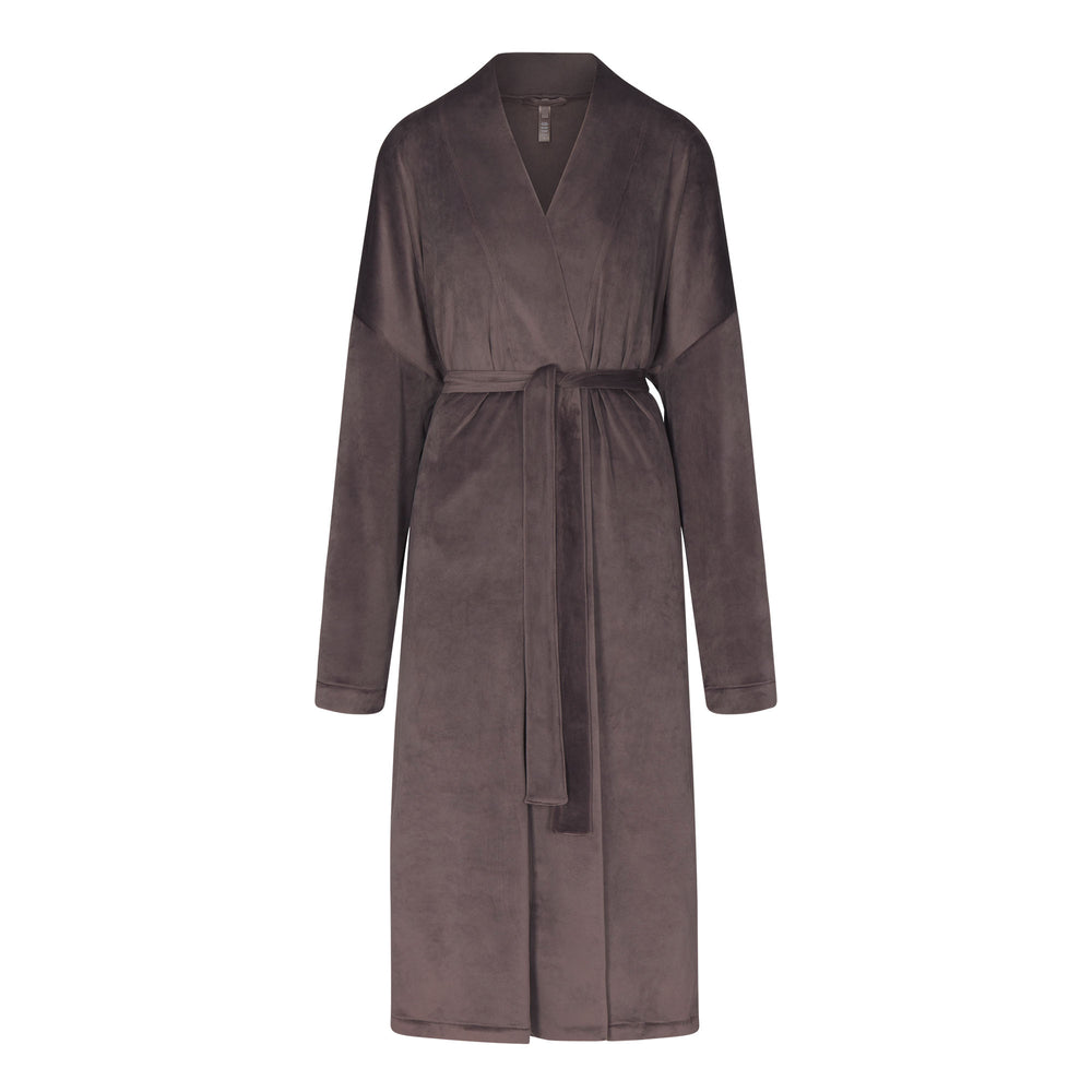 Skims VELOUR WRAP Badjas Paars Grijs | 79UQPXOCM