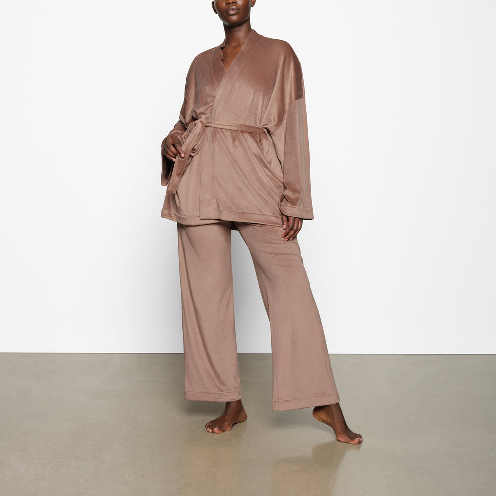 Skims VELOUR WRAP Sleep Set Abrikoos | 32KCXALUZ