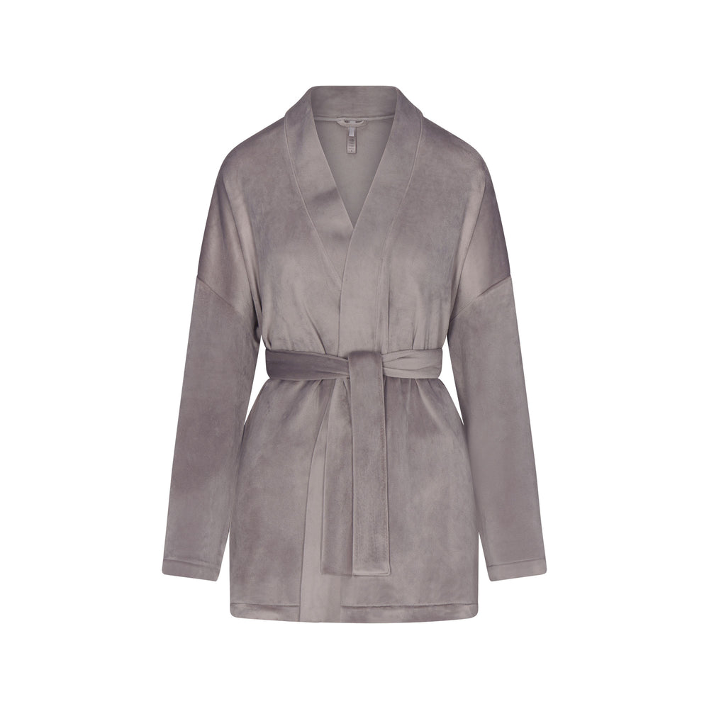 Skims VELOUR WRAP Sleep Set Grijs | 81TEMZSFJ