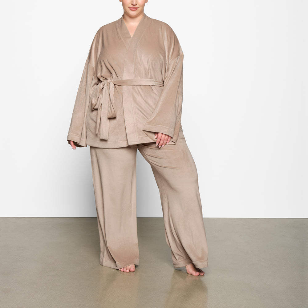 Skims VELOUR WRAP Sleep Set Oranje | 13GCHDUEQ