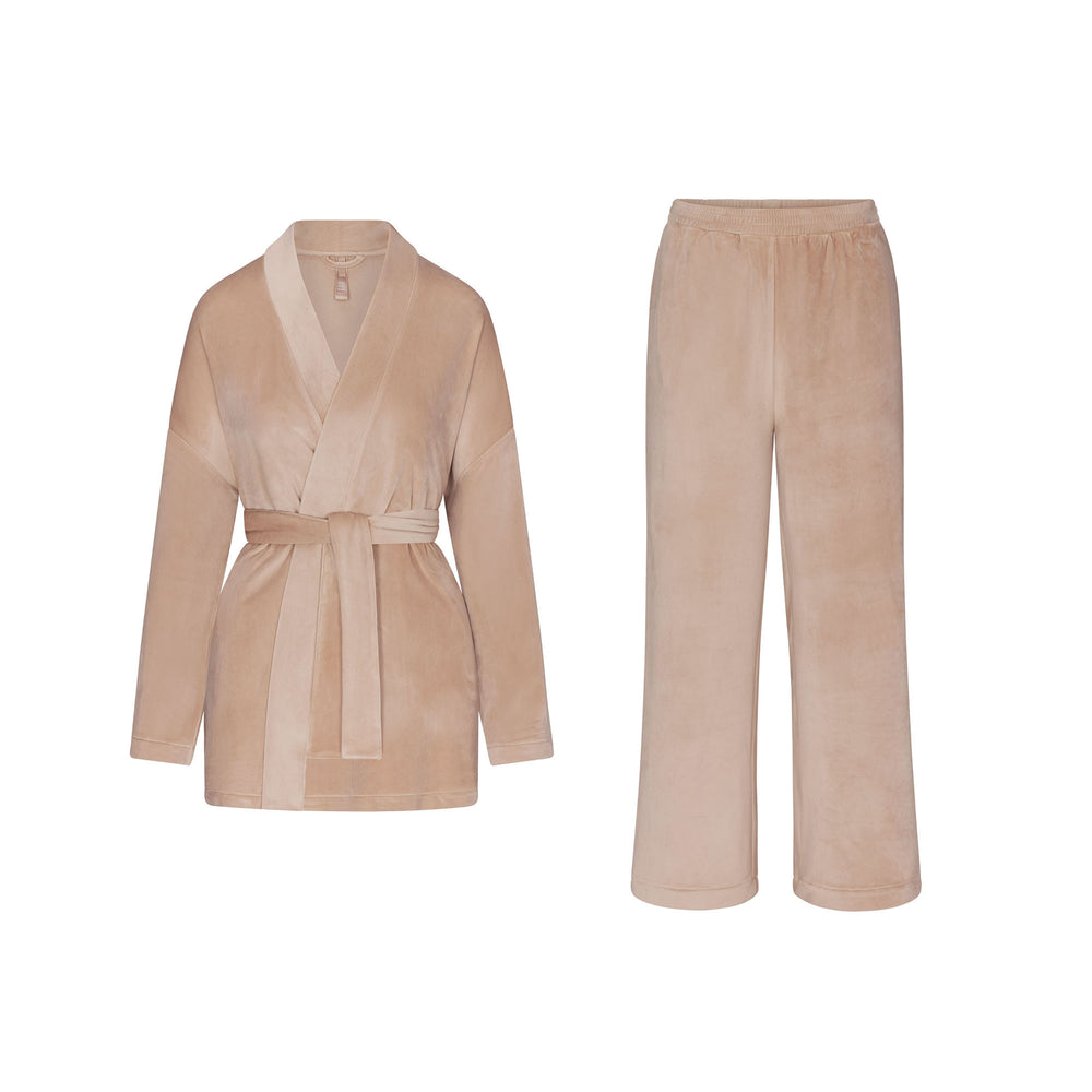 Skims VELOUR WRAP Sleep Set Oranje | 13GCHDUEQ