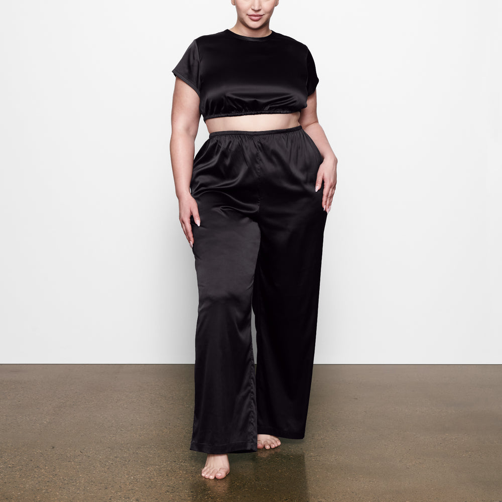 Skims WOVEN SHINE Broek Zwart | 90UNSHQTE