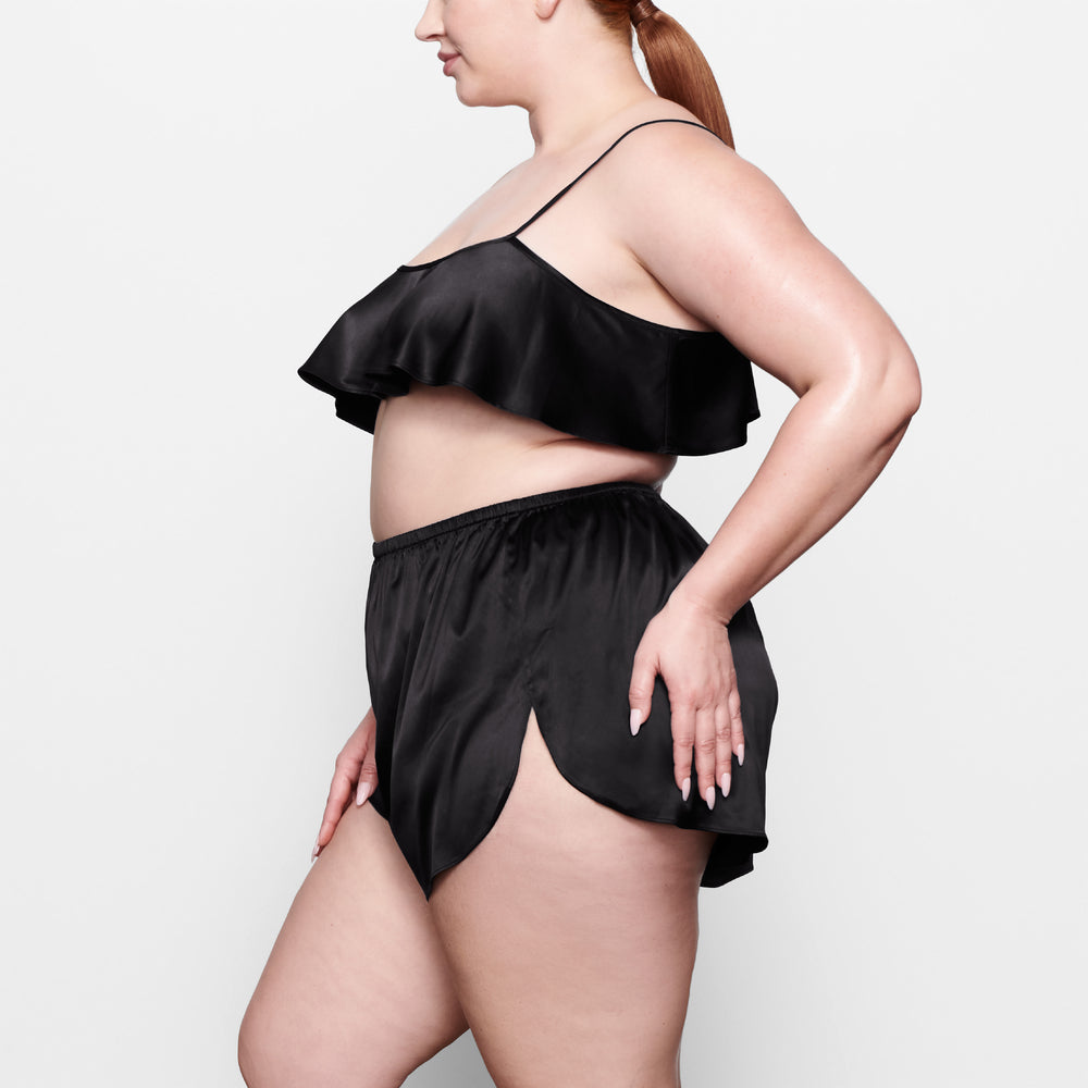 Skims WOVEN SHINE Korte Broek Zwart | 06KJSIGVR