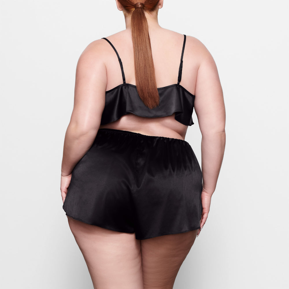 Skims WOVEN SHINE Korte Broek Zwart | 06KJSIGVR