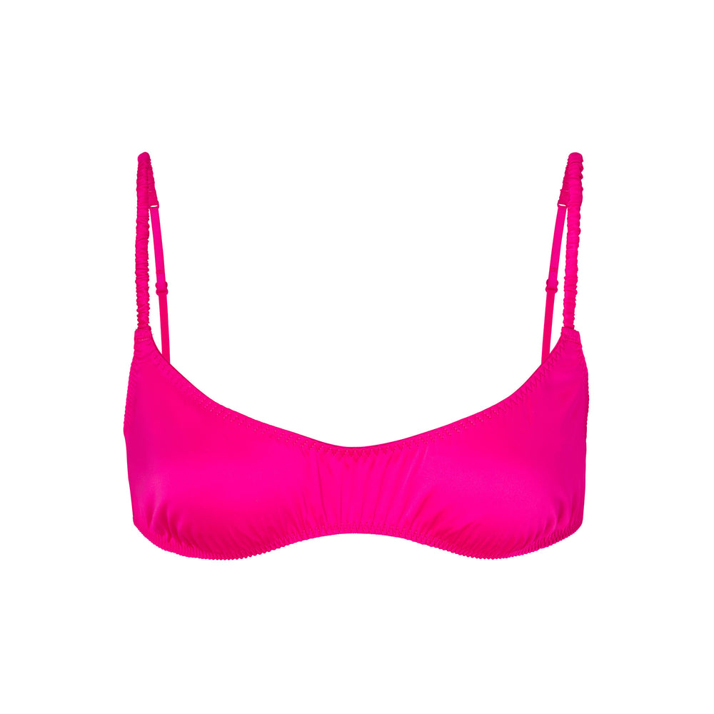 Skims WOVEN SHINE SCRUNCHIE SCOOP Bralette Roze | 73EOWZGDR