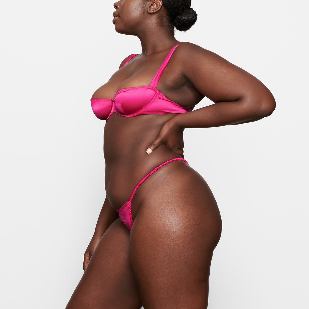 Skims WOVEN SHINE Underwire Bra Roze | 32NJMOHKR