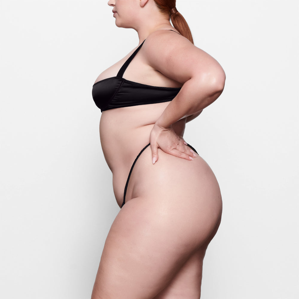 Skims WOVEN SHINE Underwire Bra Zwart | 39FCRKTGU