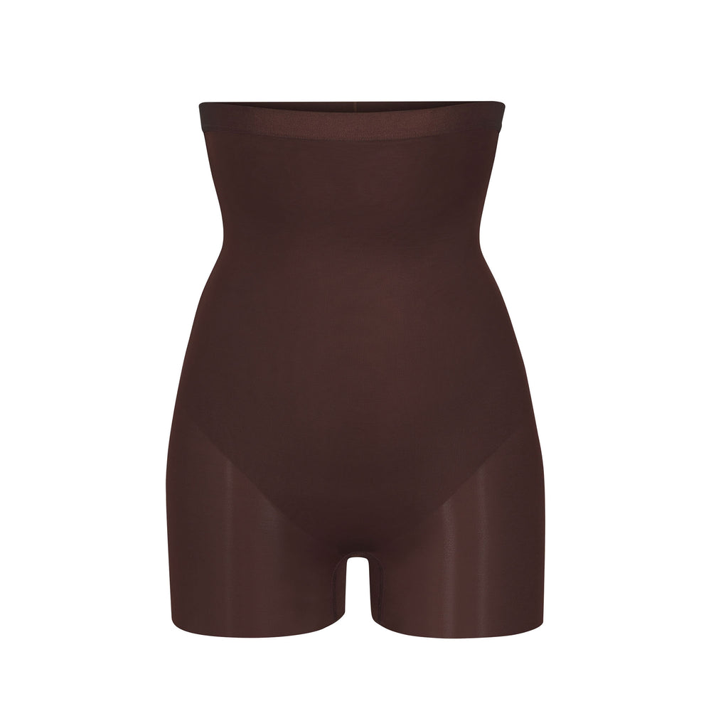 Skims BARELY THERE HIGH WAIST Korte Broek Chocola | 63EDSGFMB