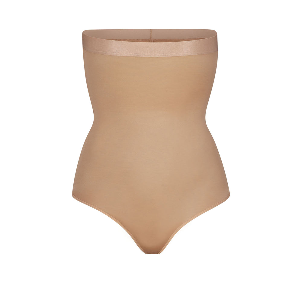 Skims BARELY THERE HIGH WAIST Thong Beige | 85TEOVGMS