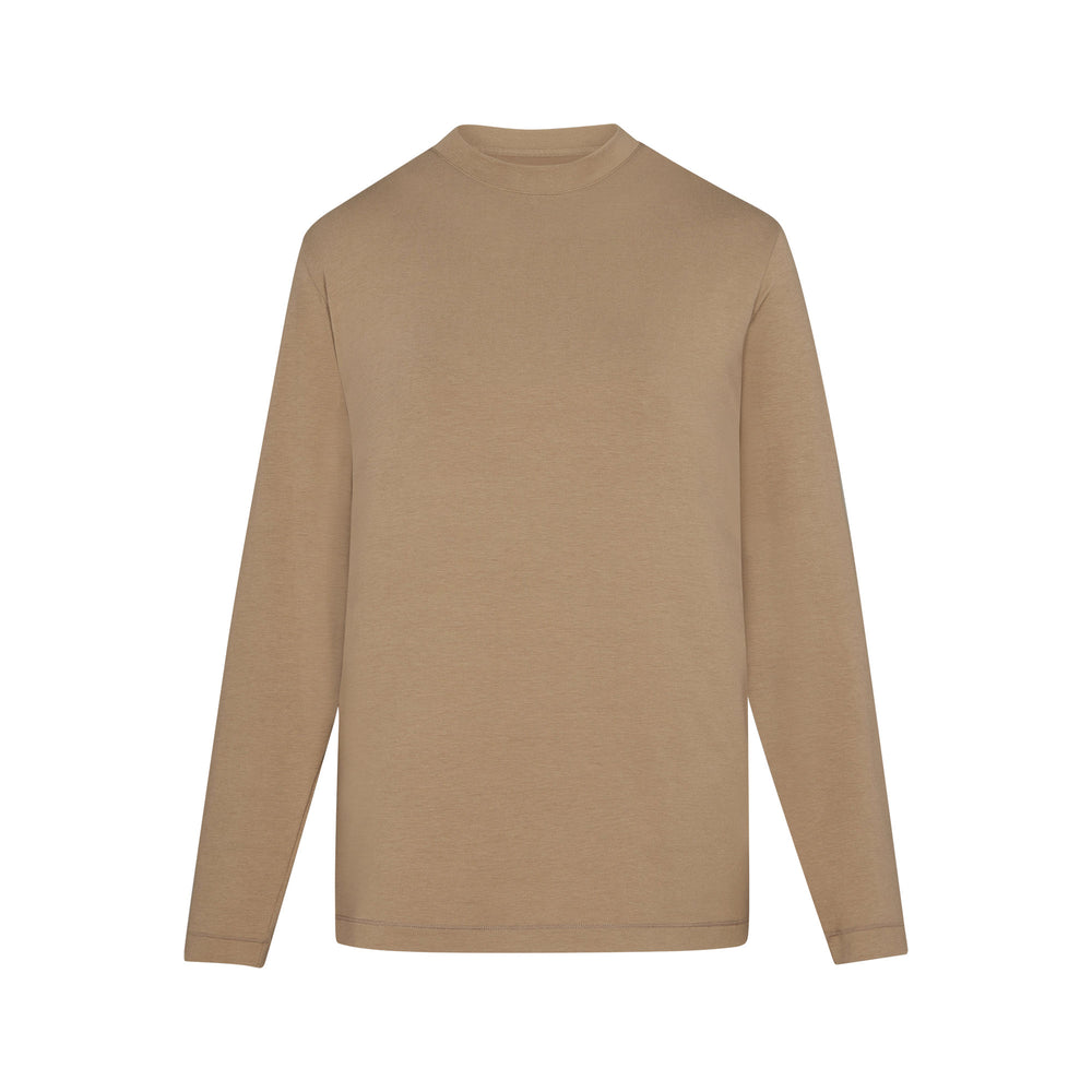 Skims BOYFRIEND LONG SLEEVE T-shirt Abrikoos | 06WABLSXR