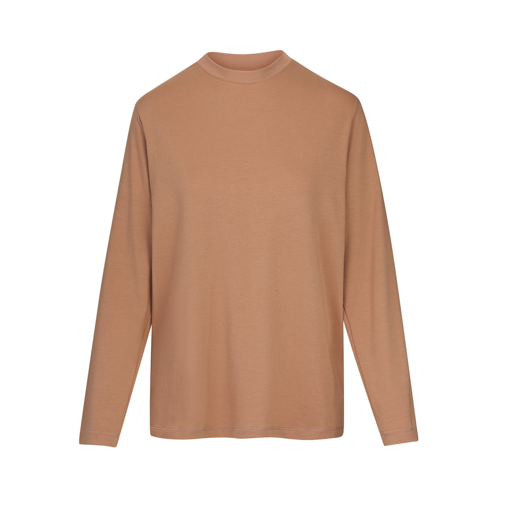 Skims BOYFRIEND LONG SLEEVE T-shirt Abrikoos | 20MLKRHXV