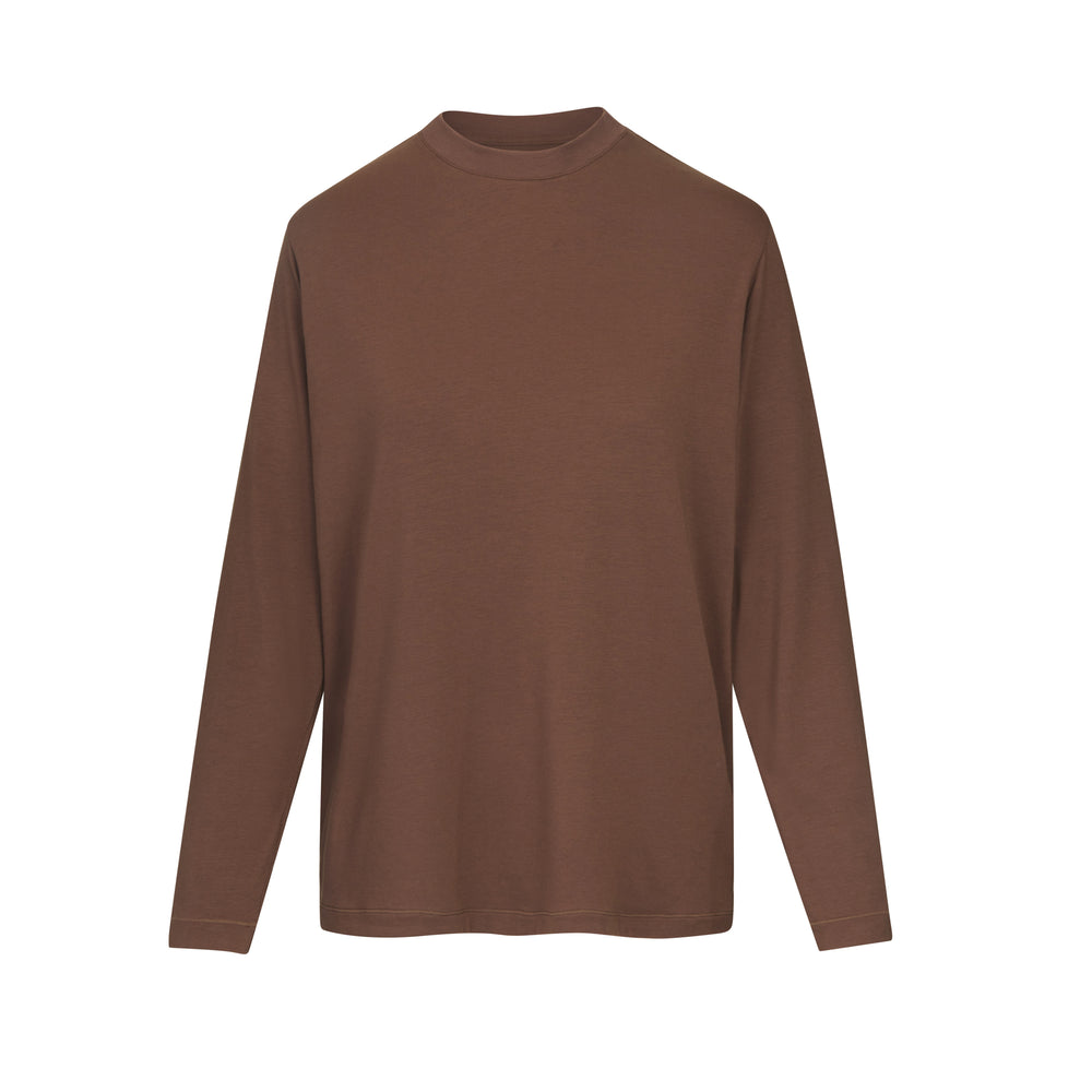 Skims BOYFRIEND LONG SLEEVE T-shirt Abrikoos | 42HFZEWJK