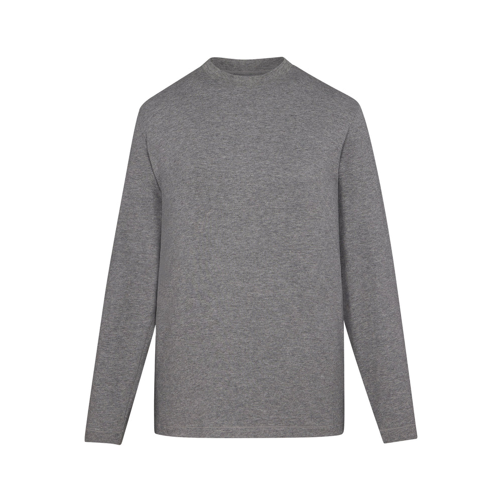 Skims BOYFRIEND LONG SLEEVE T-shirt Donkergrijs | 73MPTXOZD