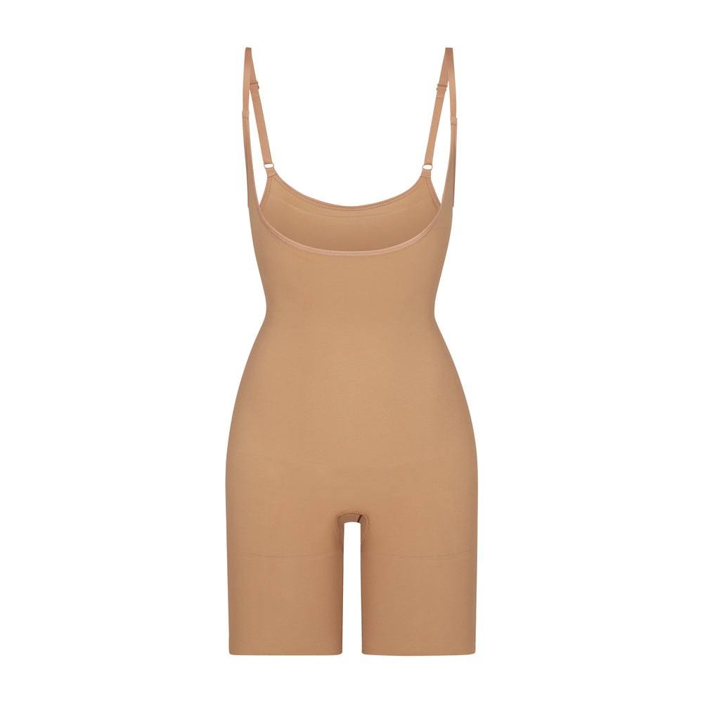 Skims BUTT ENHANCING Open Bust Bodysuit Beige | 18PRJIYZQ
