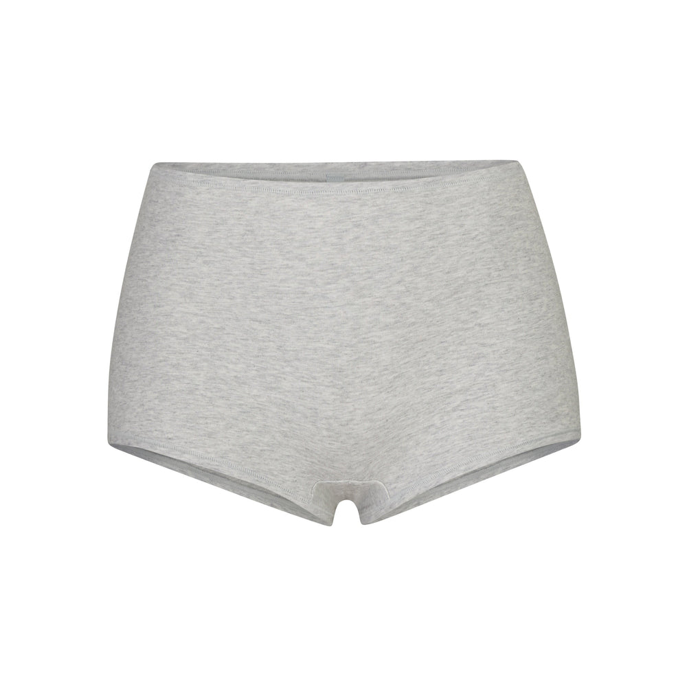 Skims COTTON JERSEY Boy Short Lichtgrijs | 93EBLOPZD
