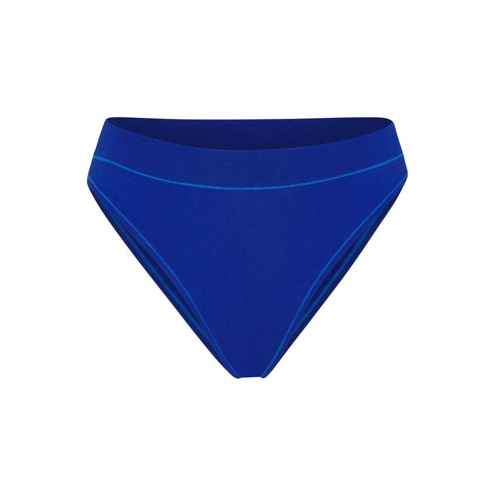 Skims COTTON JERSEY CHEEKY Tanga Blauw | 50NDUOMCE