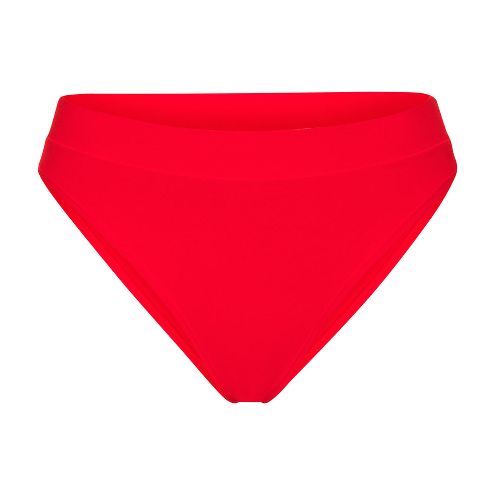 Skims COTTON JERSEY CHEEKY Tanga Rood | 27RLDSJUY