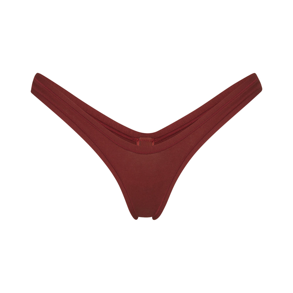 Skims COTTON JERSEY MICRO DIPPED Thong Dieprood | 58LBVKPNI