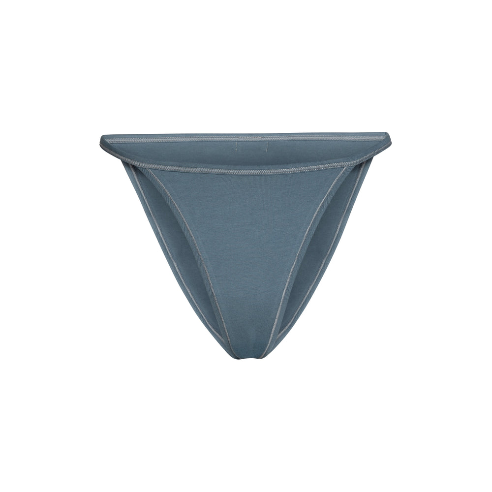 Skims COTTON JERSEY STRING Bikini Blauw | 29XWDQKZU