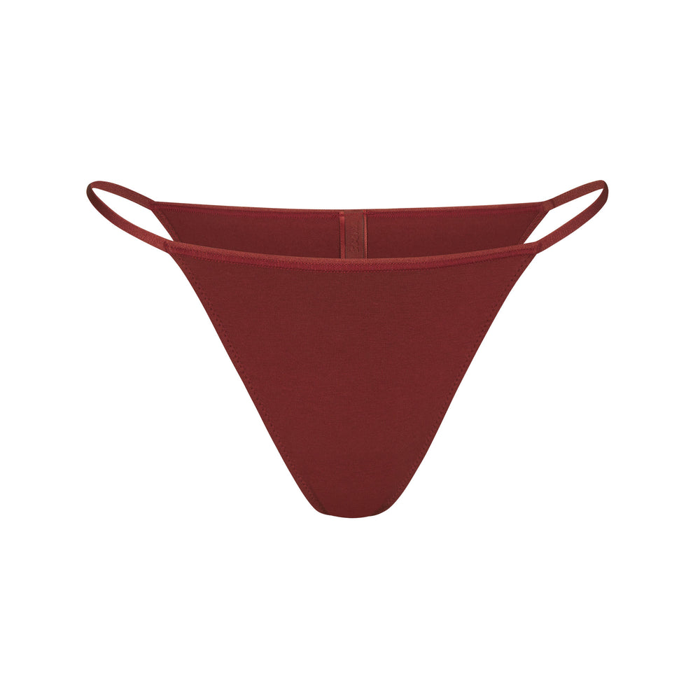 Skims COTTON JERSEY STRING Bikini Dieprood | 41OZEITUQ
