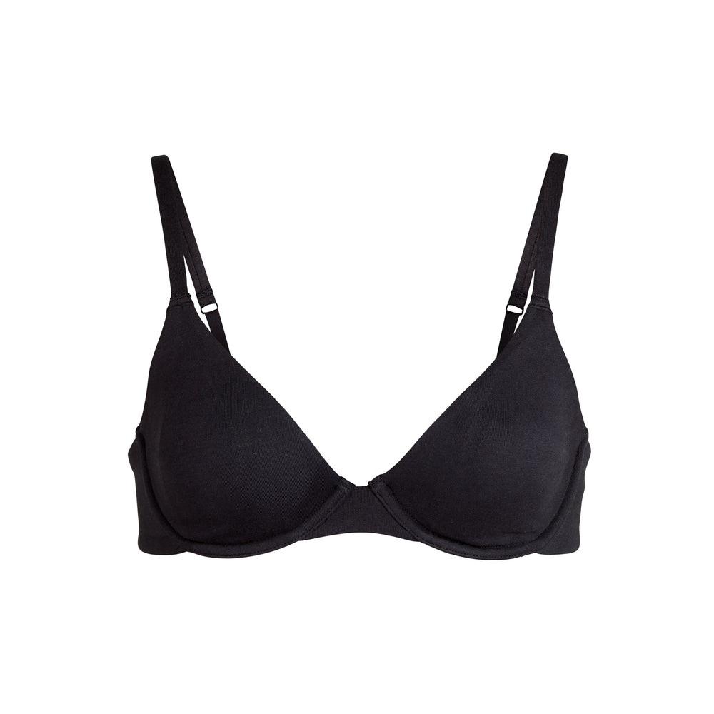 Skims COTTON JERSEY T-shirt Bra Zwart | 47JGTWYBL
