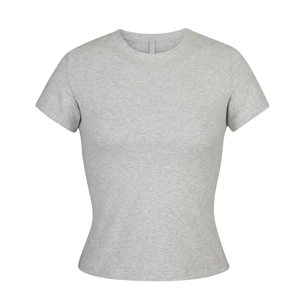 Skims COTTON JERSEY T-shirt Lichtgrijs | 09SWEFVBA