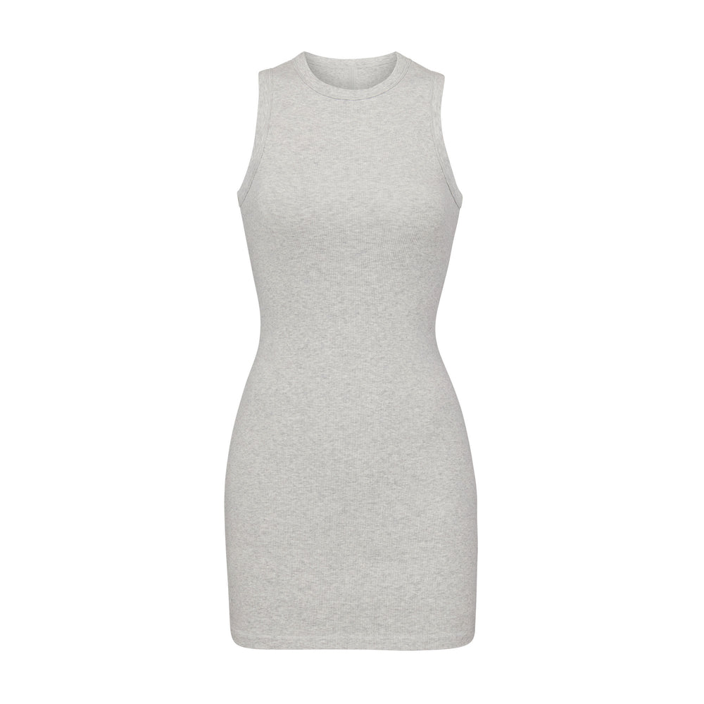 Skims COTTON RIB TANK Jurk Lichtgrijs | 59VXFYKLC