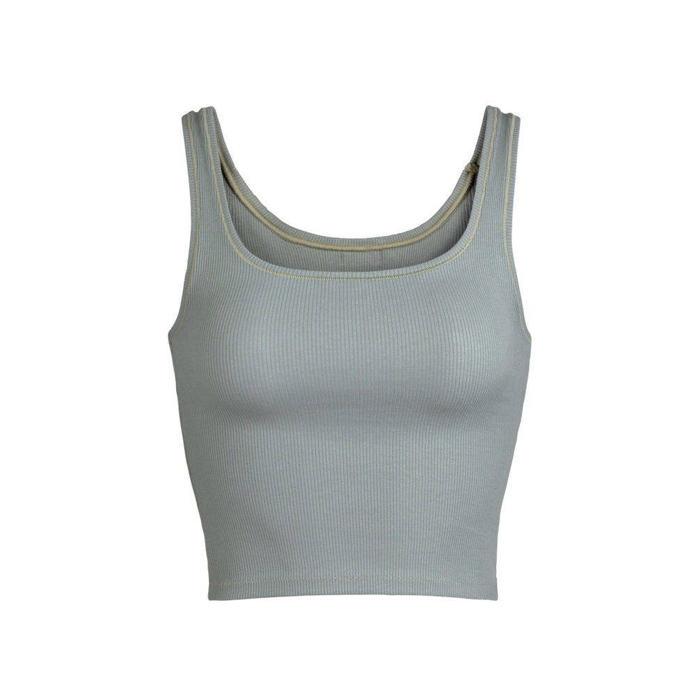 Skims COTTON RIB Tank Blauw | 15JOHMBTU