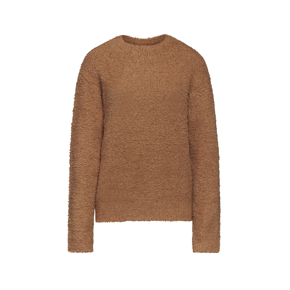 Skims COZY KNIT UNISEX Pullover Bruin | 93LKBSJPQ