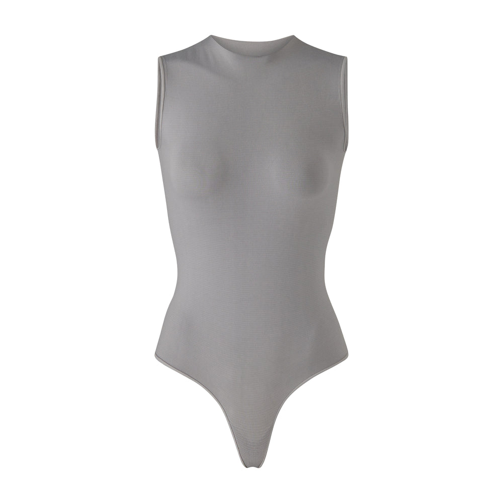 Skims ESSENTIAL CREW NECK Sleeveless Bodysuit Grijs | 79CNHEAYS