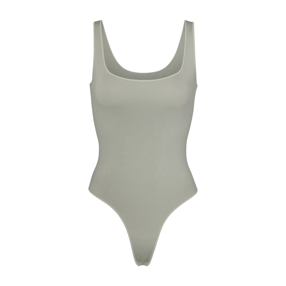 Skims ESSENTIAL Scoop Neck Bodysuit Lichtgroen | 27QHCATLV