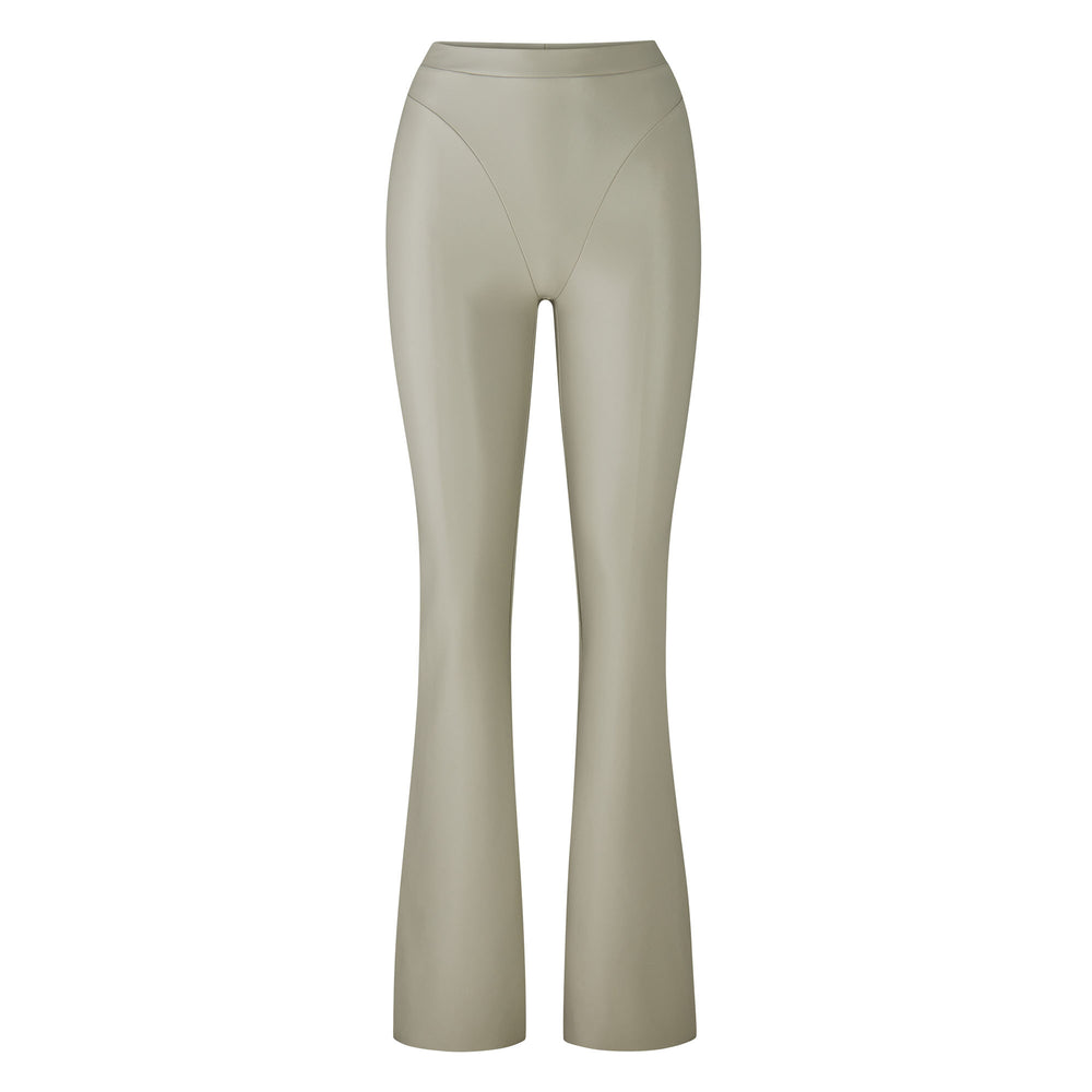Skims FAUX LEATHER BOOT CUT Broek Wit | 60OXTVGPZ