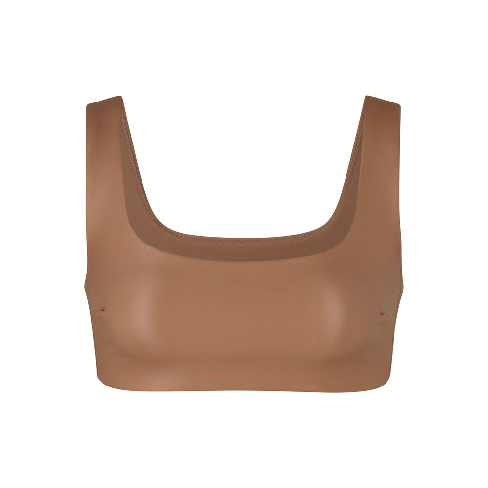 Skims FAUX LEATHER Bralette Abrikoos | 93OJCKGTV