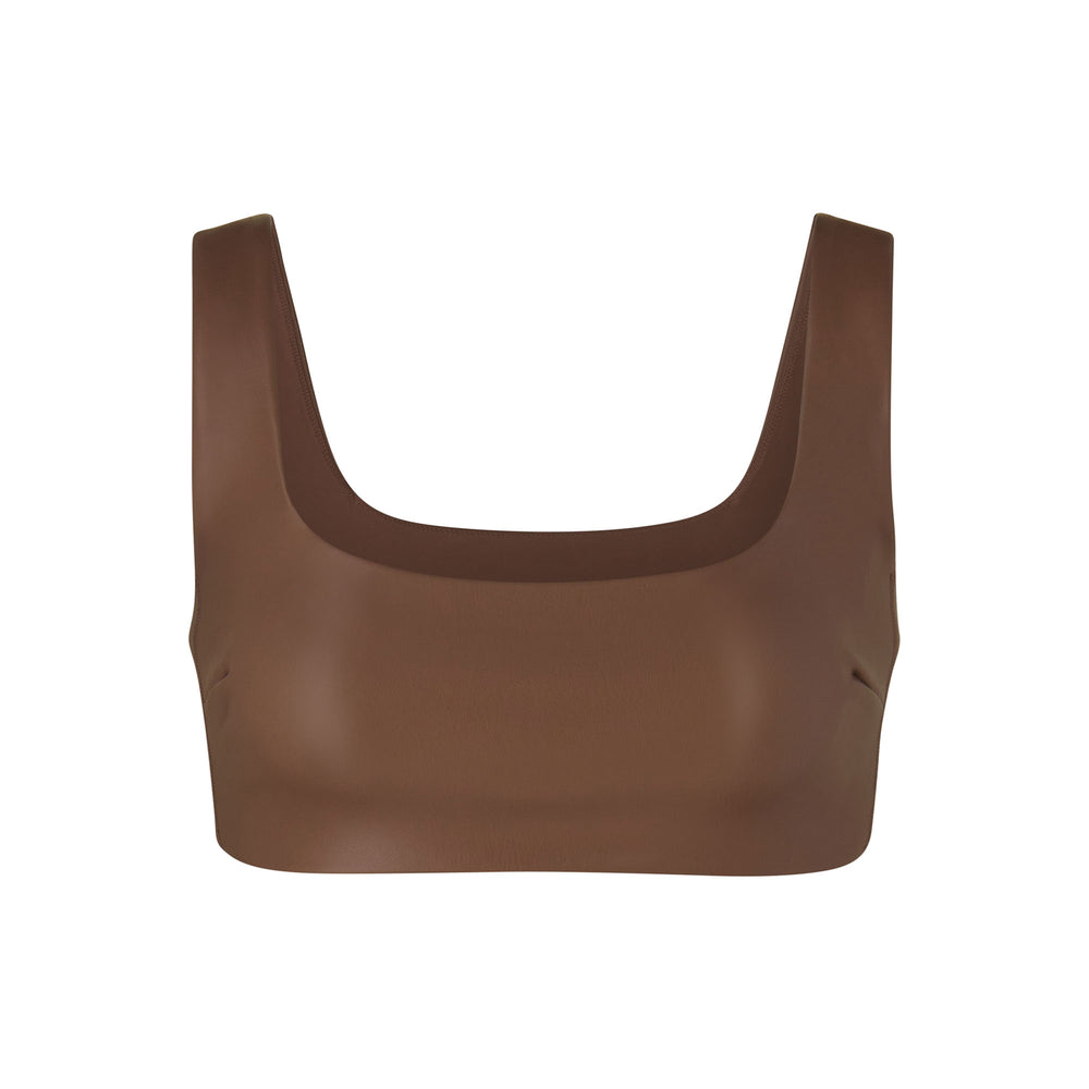Skims FAUX LEATHER Bralette Bruin | 57MZQCXKR