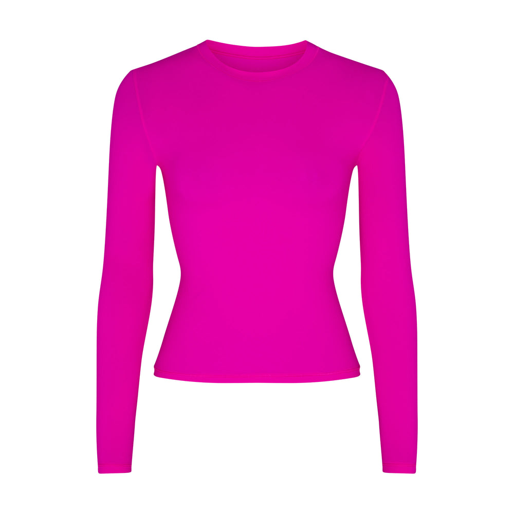 Skims FITS EVERYBODY LONG SLEEVE T-shirt Fuchsie | 31JUIMQFO